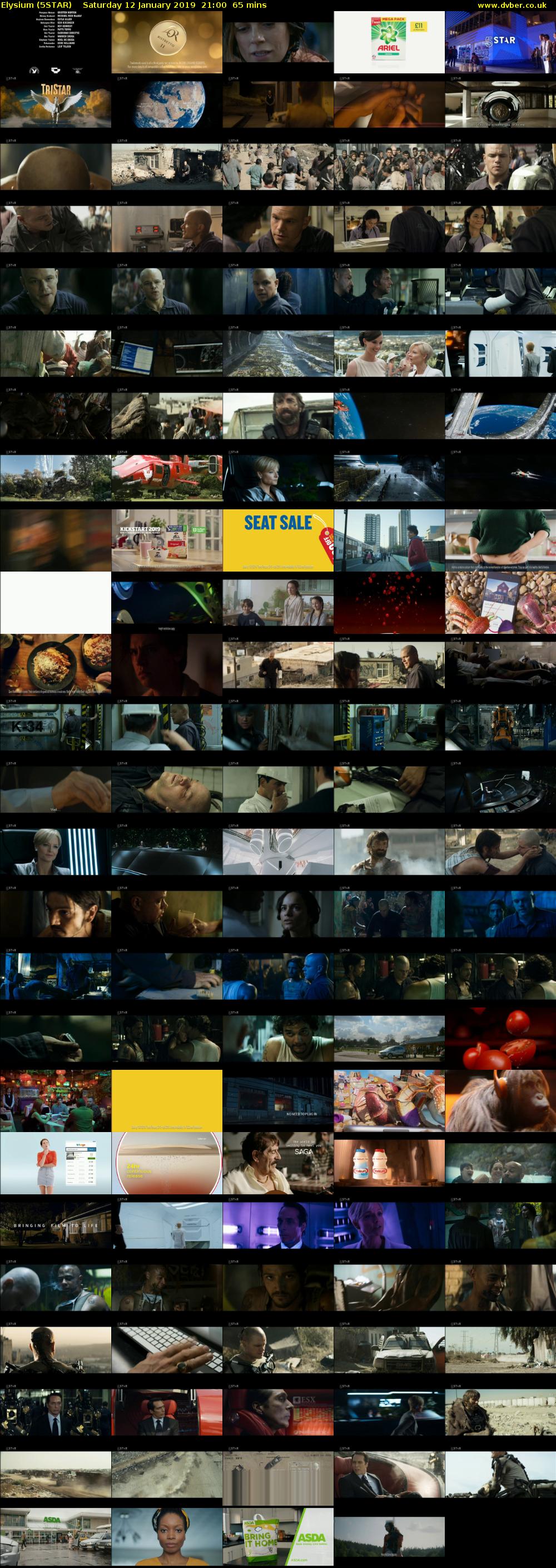 Elysium (5STAR) Saturday 12 January 2019 21:00 - 22:05