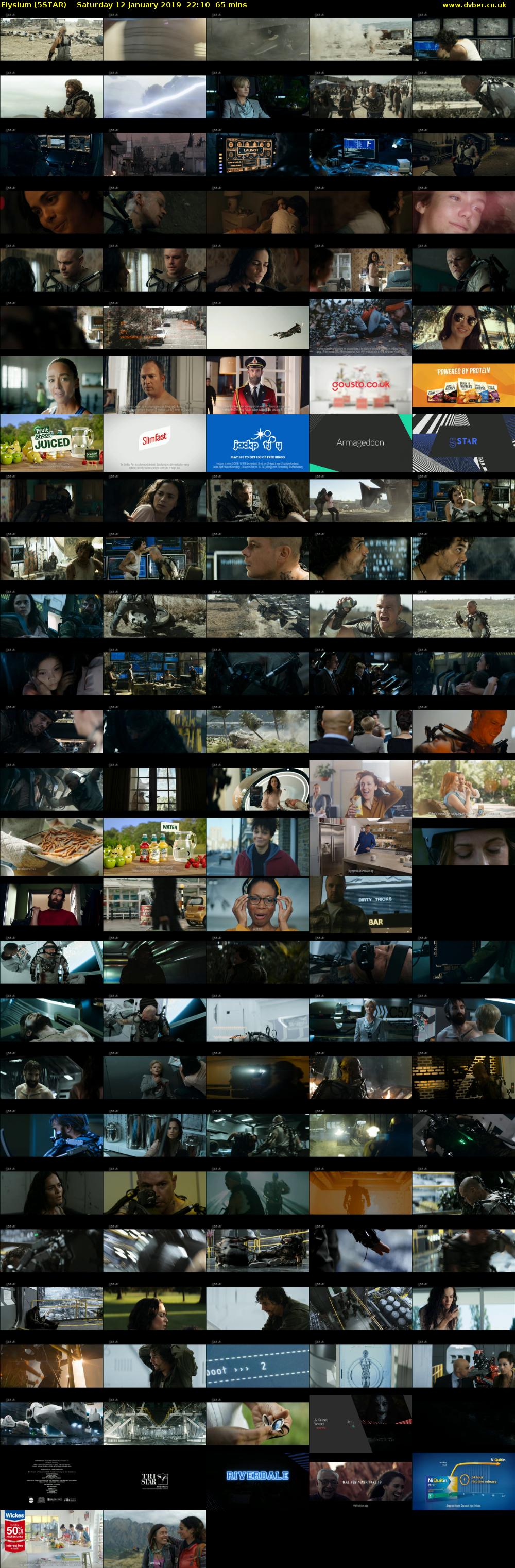 Elysium (5STAR) Saturday 12 January 2019 22:10 - 23:15