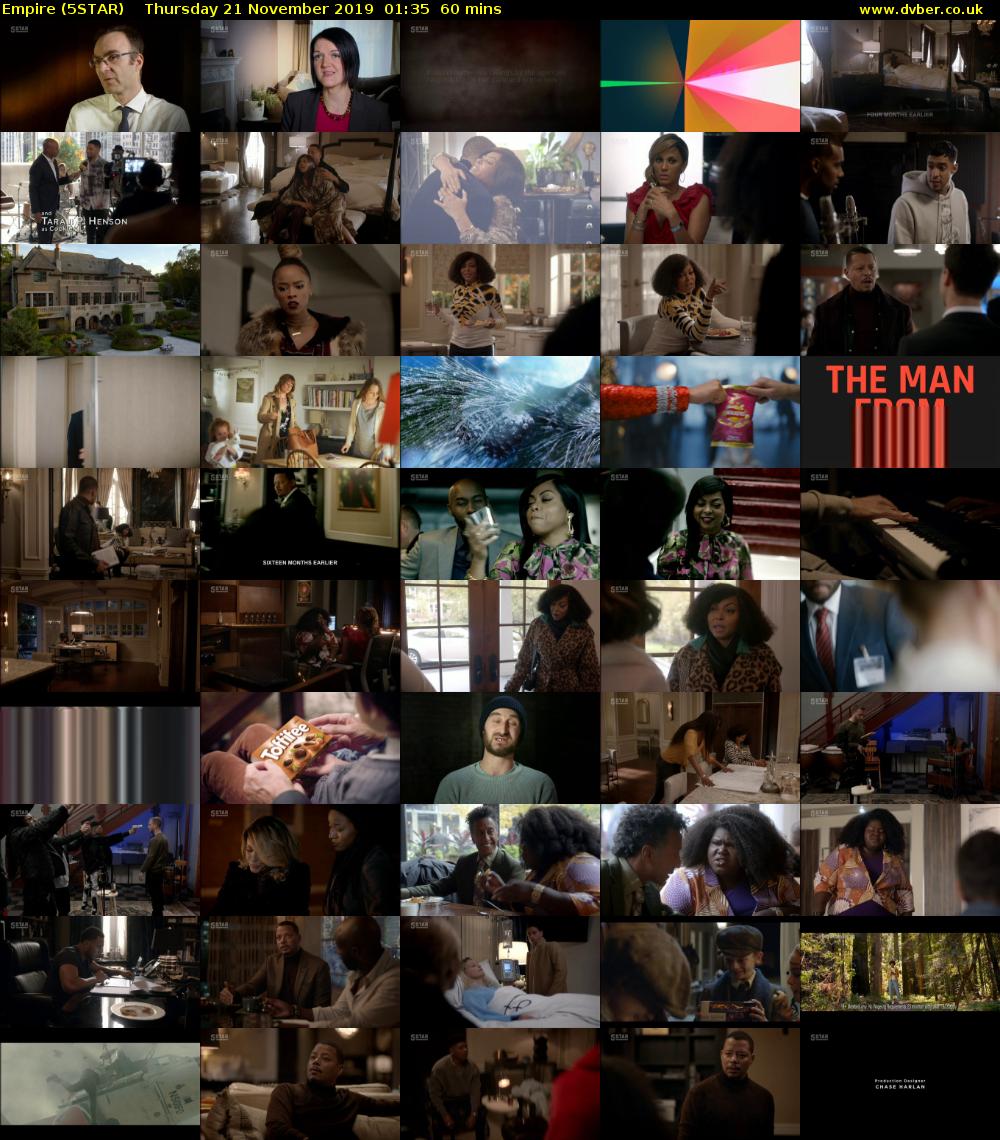 Empire (5STAR) Thursday 21 November 2019 01:35 - 02:35