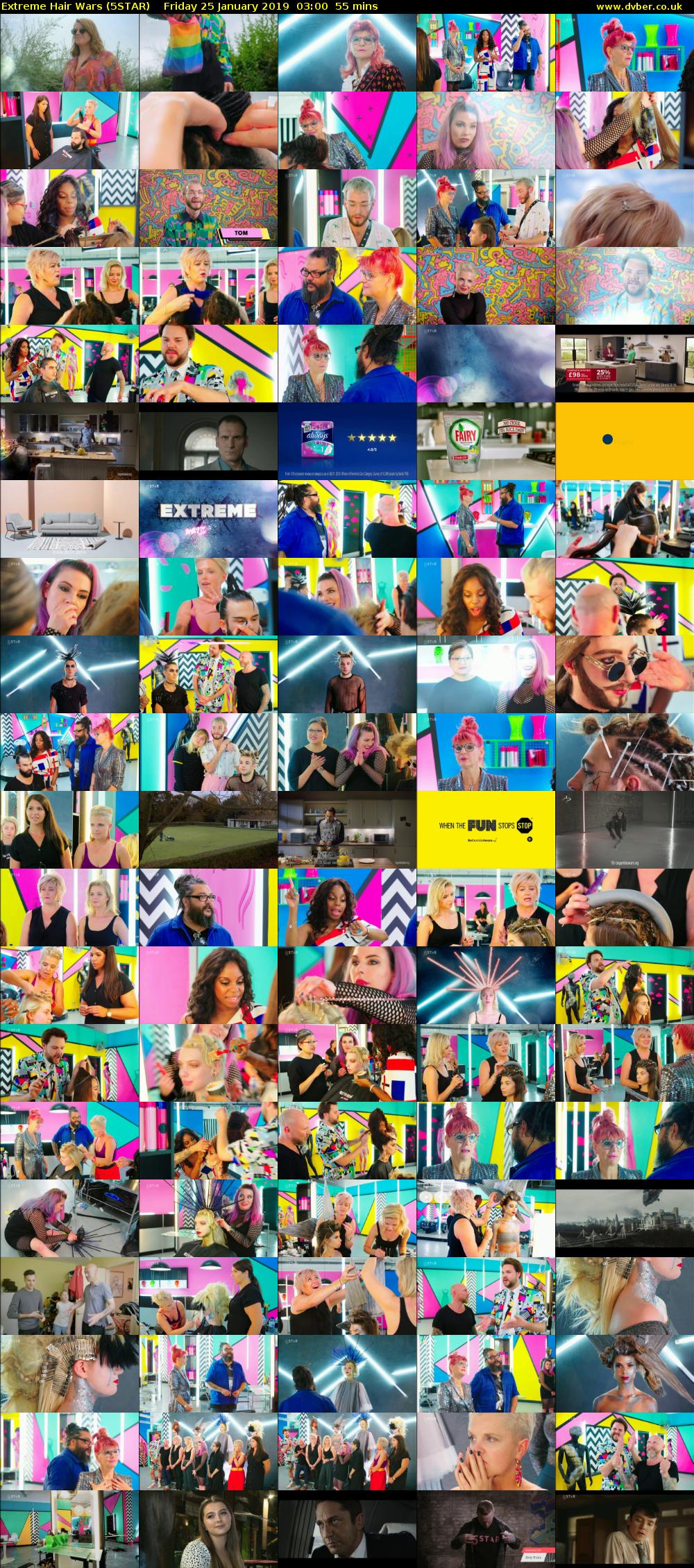 Extreme Hair Wars (5STAR) Friday 25 January 2019 03:00 - 03:55