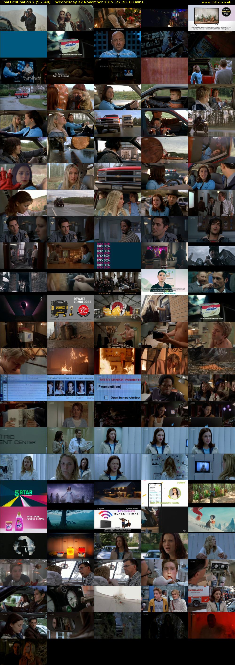 Final Destination 2 (5STAR) Wednesday 27 November 2019 22:20 - 23:20