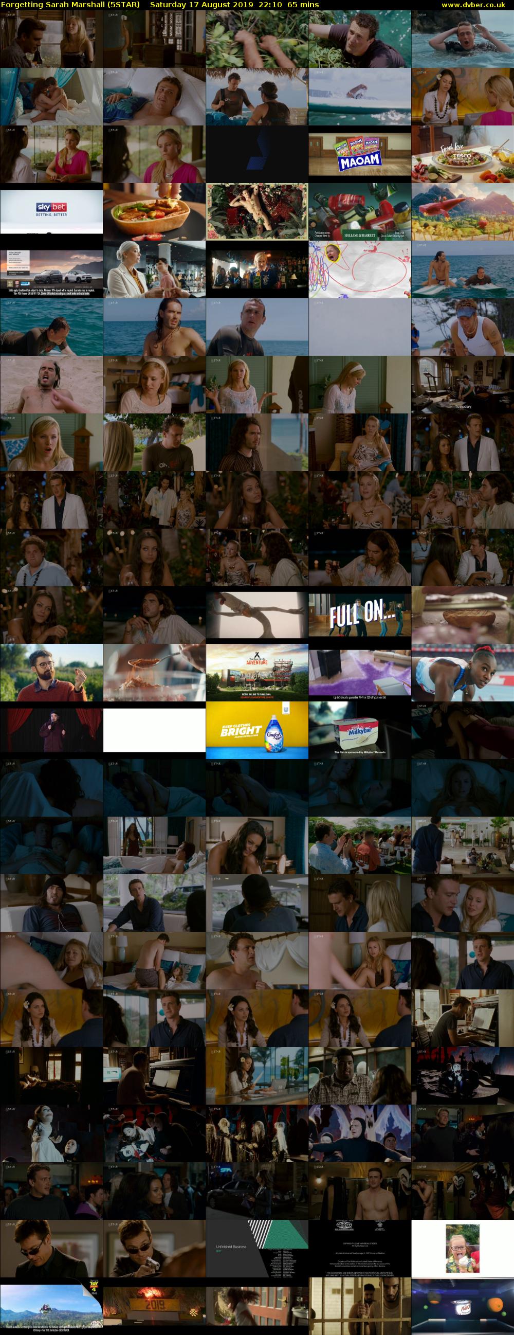 Forgetting Sarah Marshall (5STAR) Saturday 17 August 2019 22:10 - 23:15
