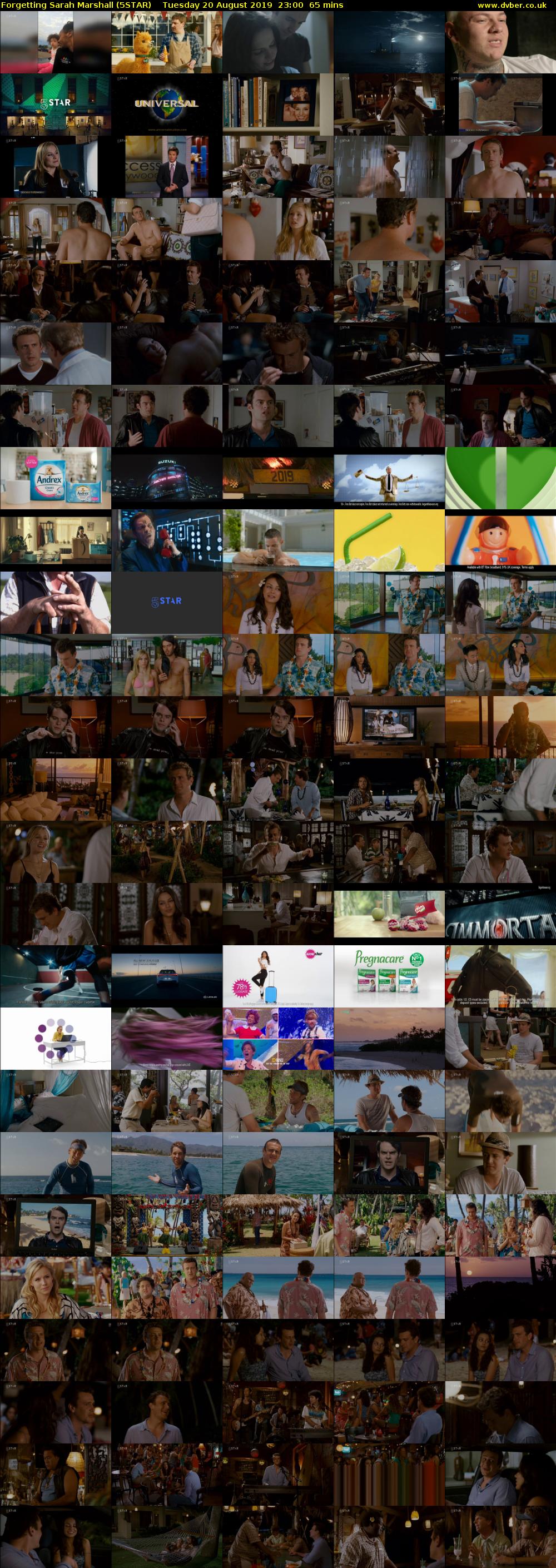 Forgetting Sarah Marshall (5STAR) Tuesday 20 August 2019 23:00 - 00:05