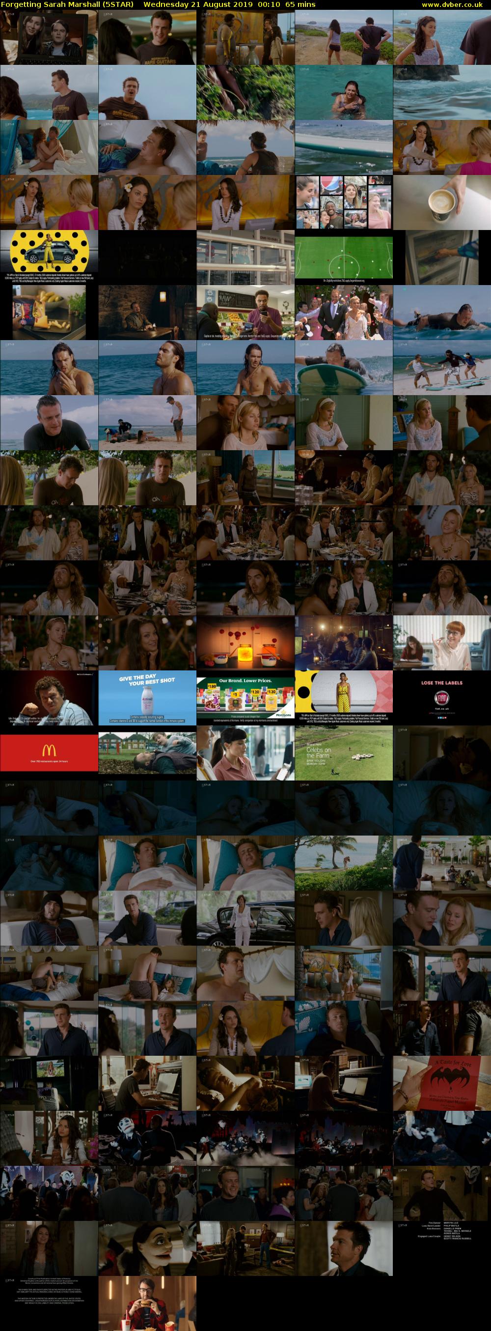 Forgetting Sarah Marshall (5STAR) Wednesday 21 August 2019 00:10 - 01:15