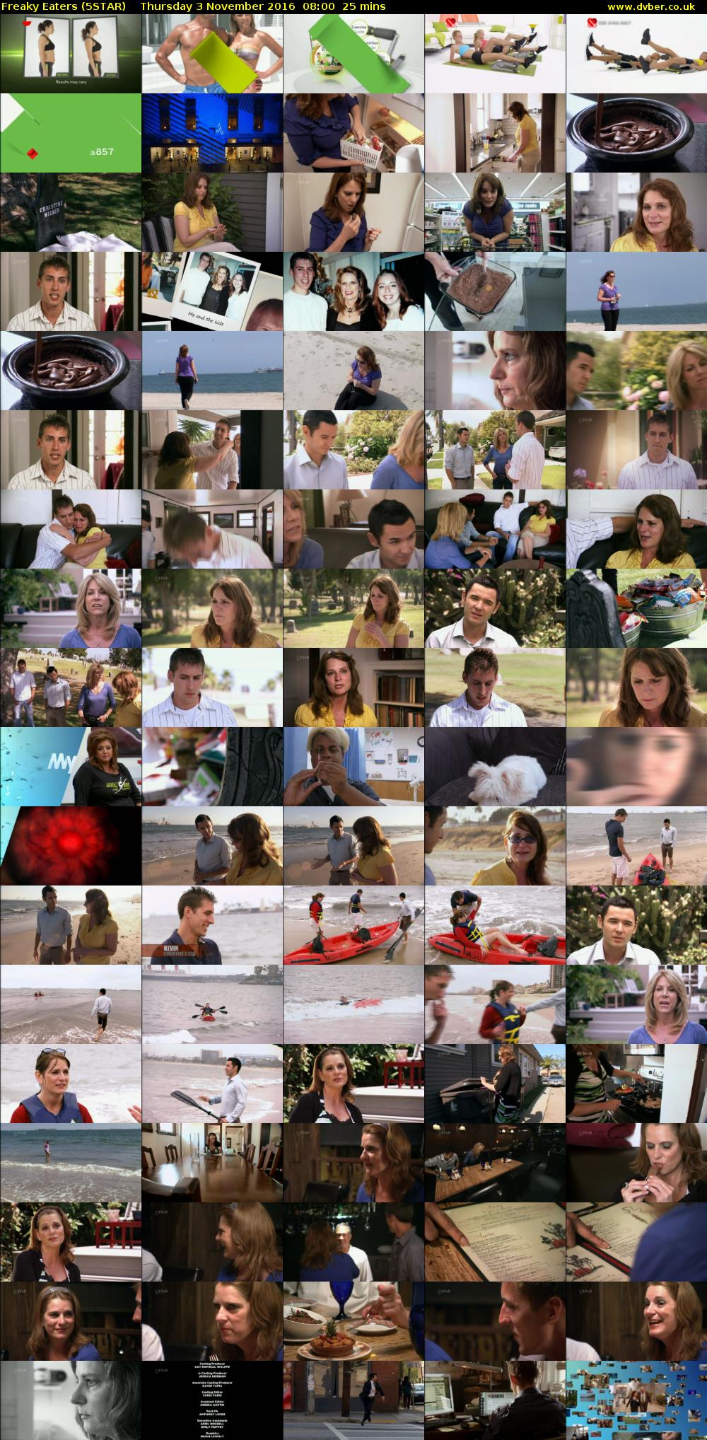 Freaky Eaters (5STAR) Thursday 3 November 2016 08:00 - 08:25