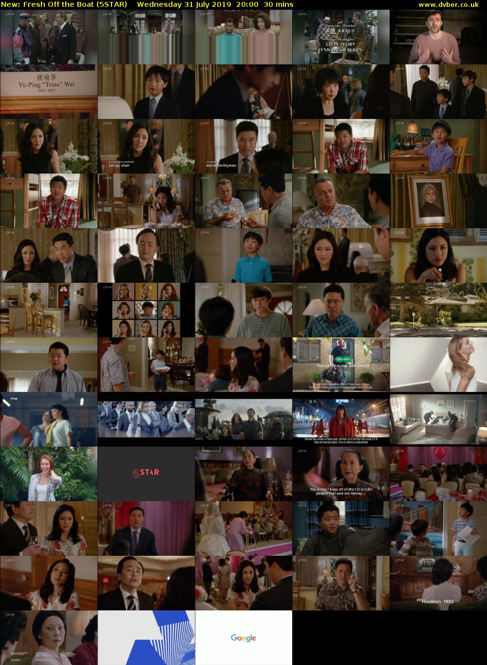 Fresh Off the Boat (5STAR) Wednesday 31 July 2019 20:00 - 20:30