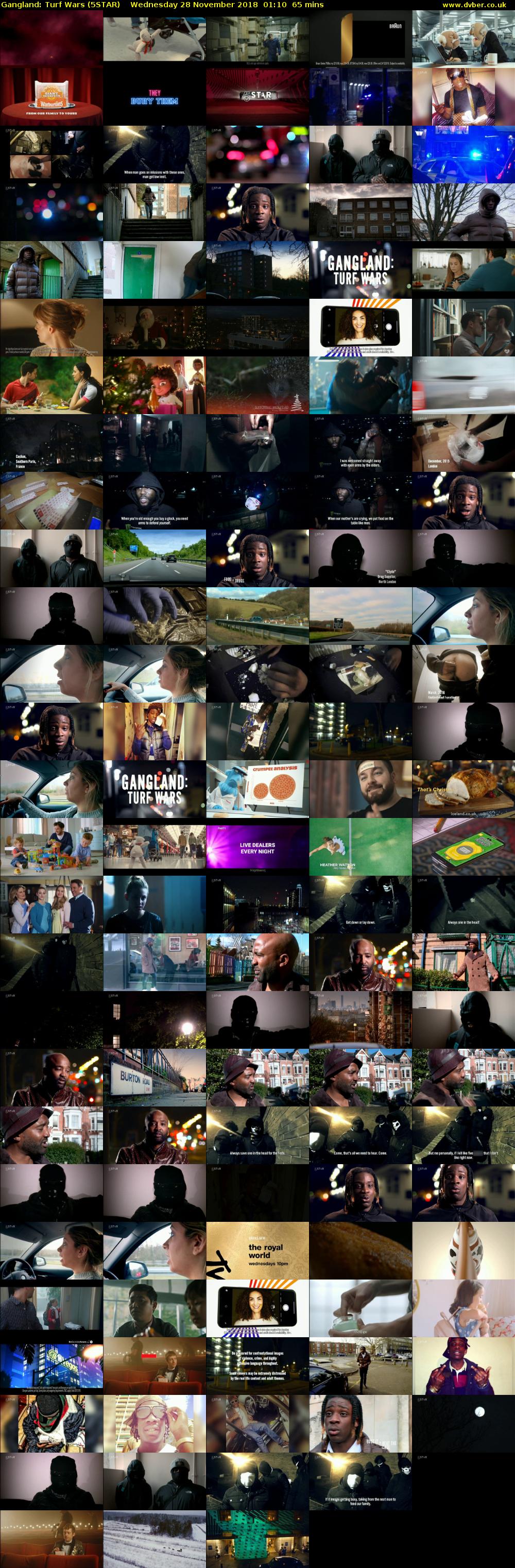 Gangland: Turf Wars (5STAR) Wednesday 28 November 2018 01:10 - 02:15