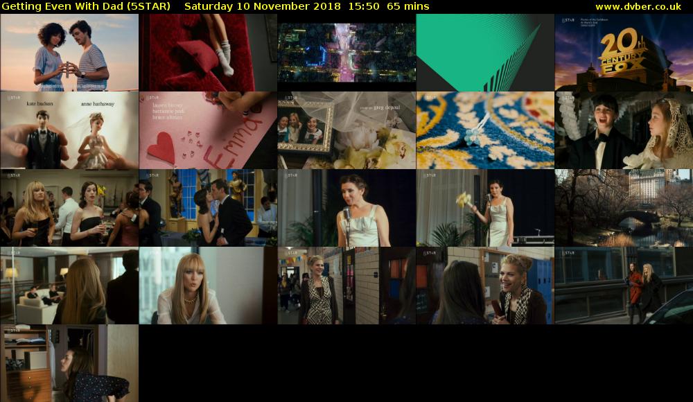 Getting Even With Dad (5STAR) Saturday 10 November 2018 15:50 - 16:55