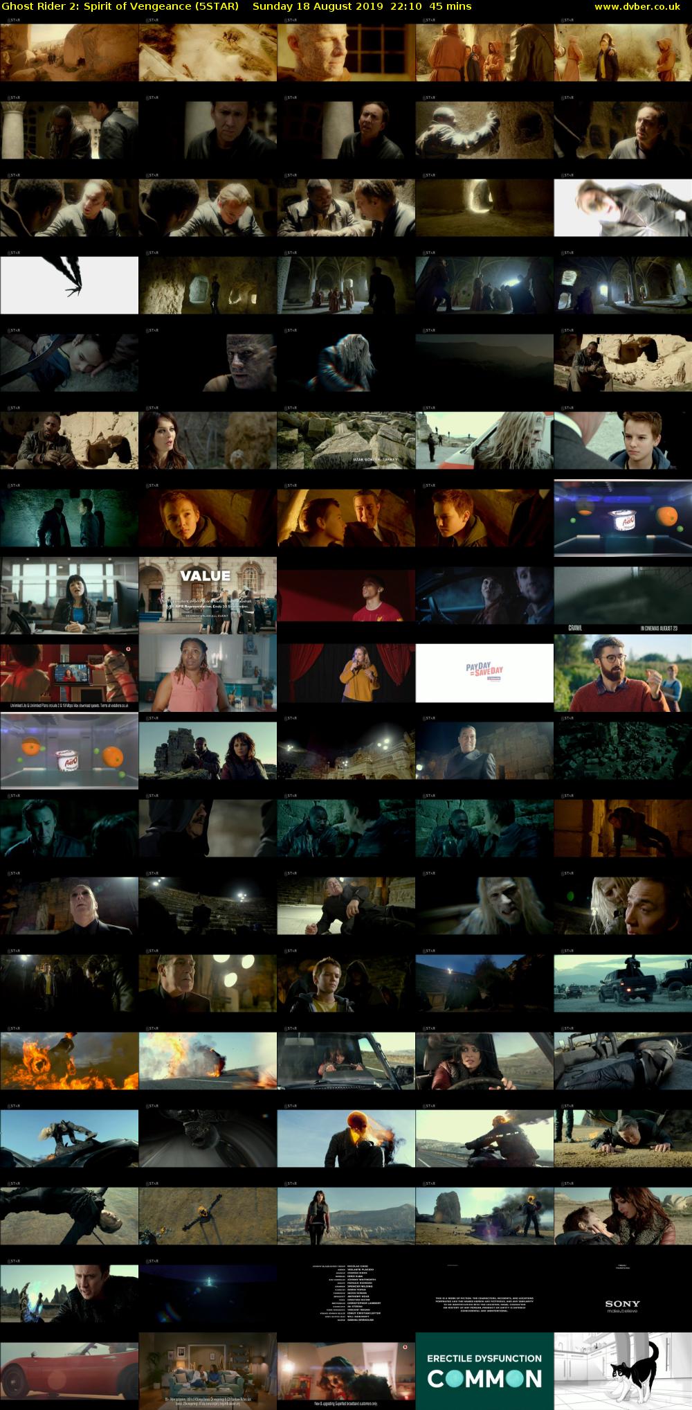 Ghost Rider 2: Spirit of Vengeance (5STAR) Sunday 18 August 2019 22:10 - 22:55