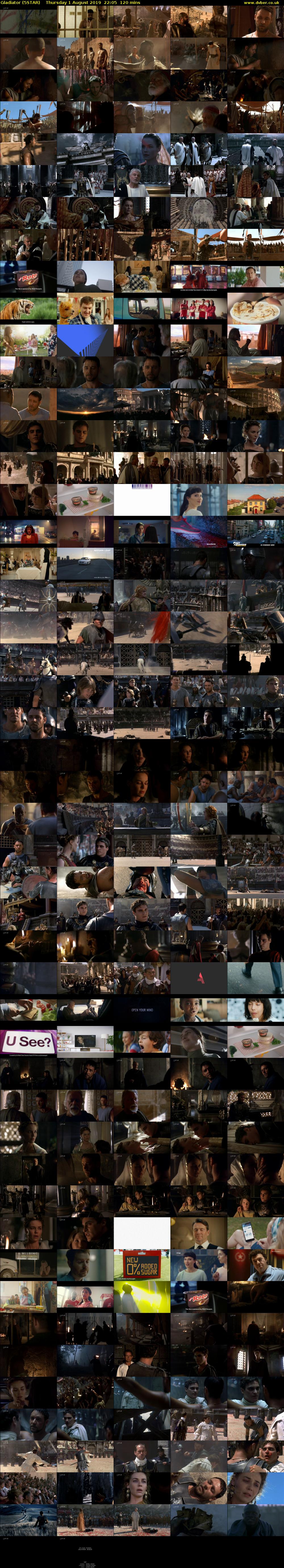 Gladiator (5STAR) Thursday 1 August 2019 22:05 - 00:05