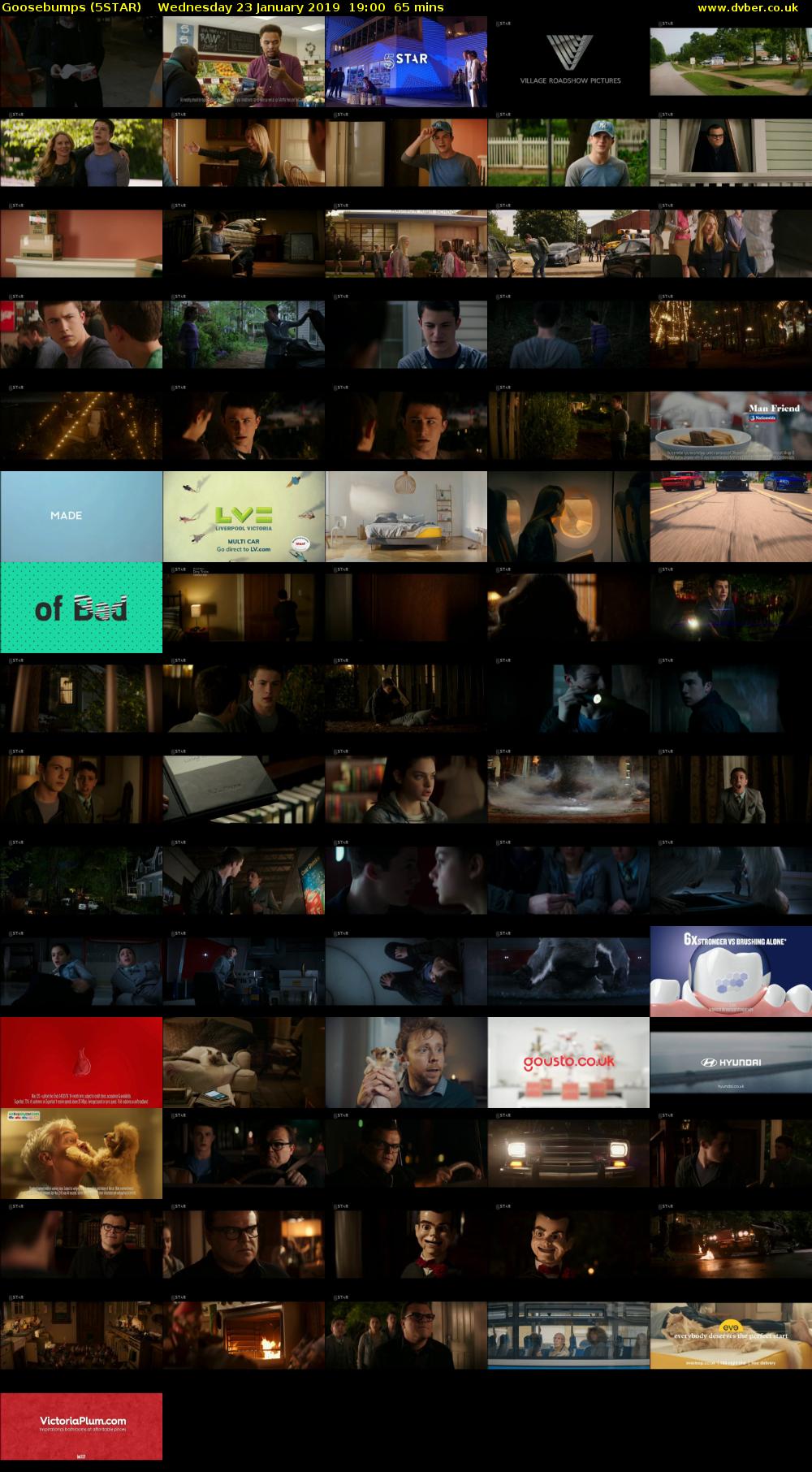 Goosebumps (5STAR) Wednesday 23 January 2019 19:00 - 20:05