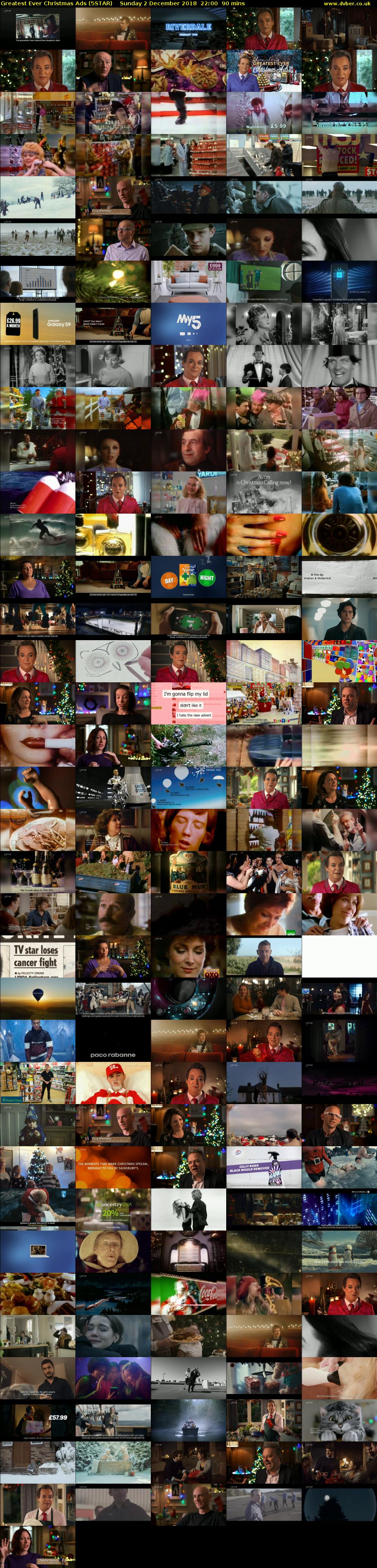 Greatest Ever Christmas Ads (5STAR) Sunday 2 December 2018 22:00 - 23:30