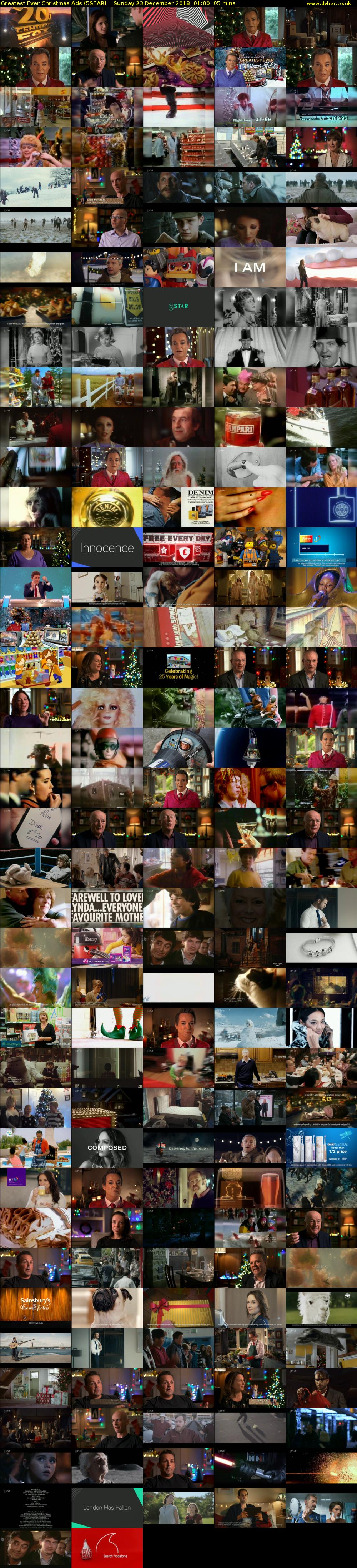 Greatest Ever Christmas Ads (5STAR) Sunday 23 December 2018 01:00 - 02:35