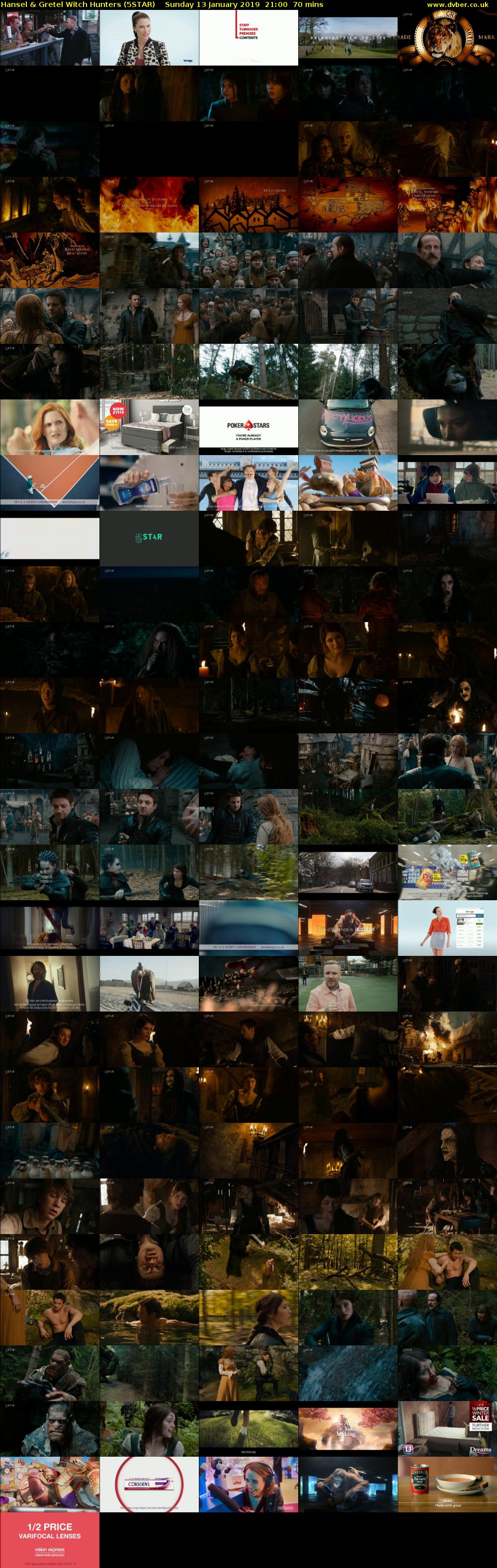 Hansel & Gretel Witch Hunters (5STAR) Sunday 13 January 2019 21:00 - 22:10