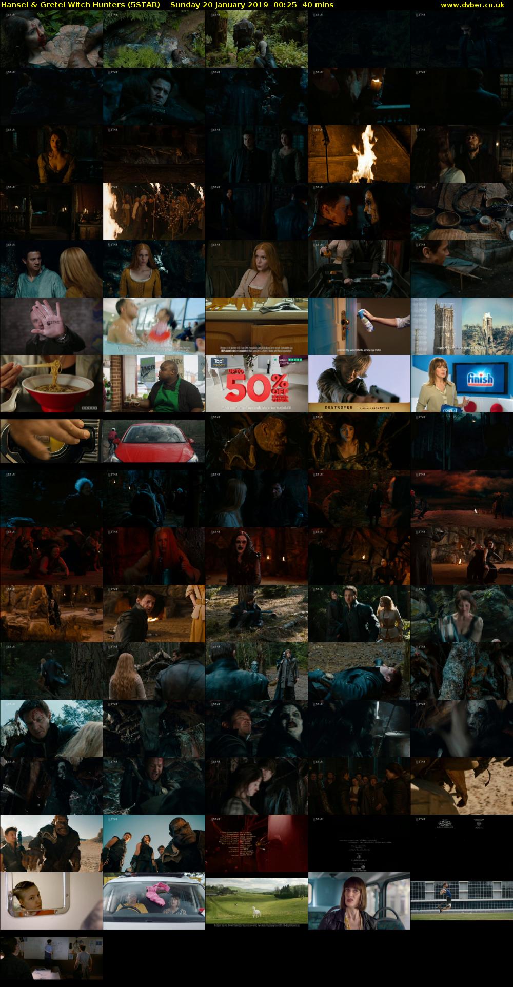 Hansel & Gretel Witch Hunters (5STAR) Sunday 20 January 2019 00:25 - 01:05