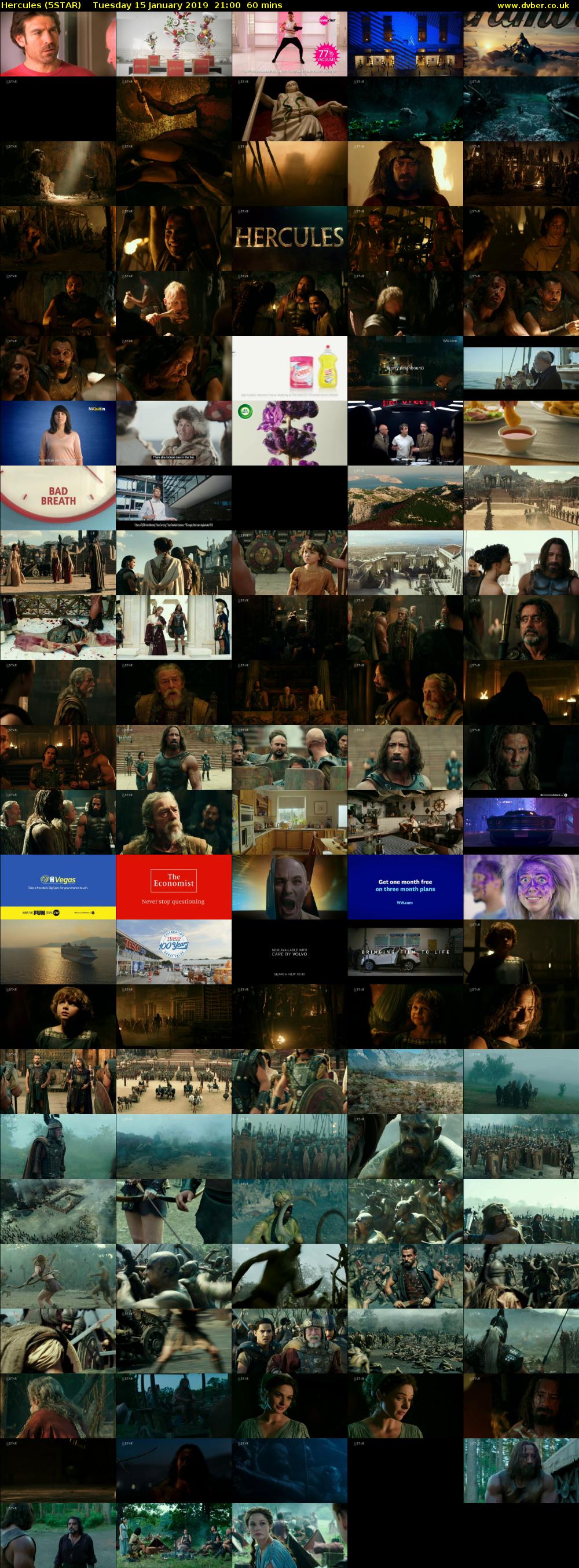 Hercules (5STAR) Tuesday 15 January 2019 21:00 - 22:00