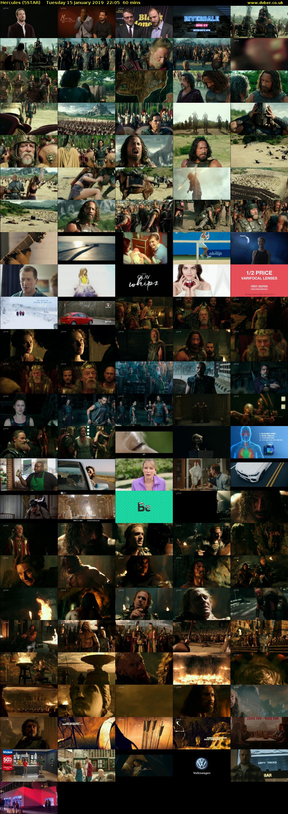 Hercules (5STAR) Tuesday 15 January 2019 22:05 - 23:05