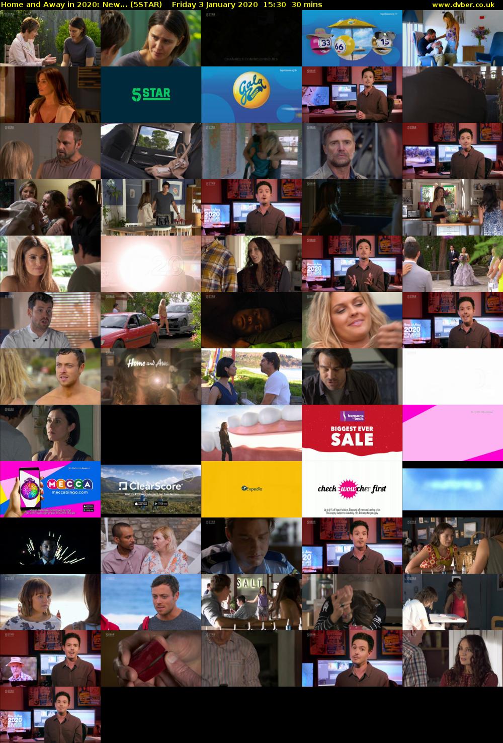 Home and Away in 2020: New... (5STAR) Friday 3 January 2020 15:30 - 16:00