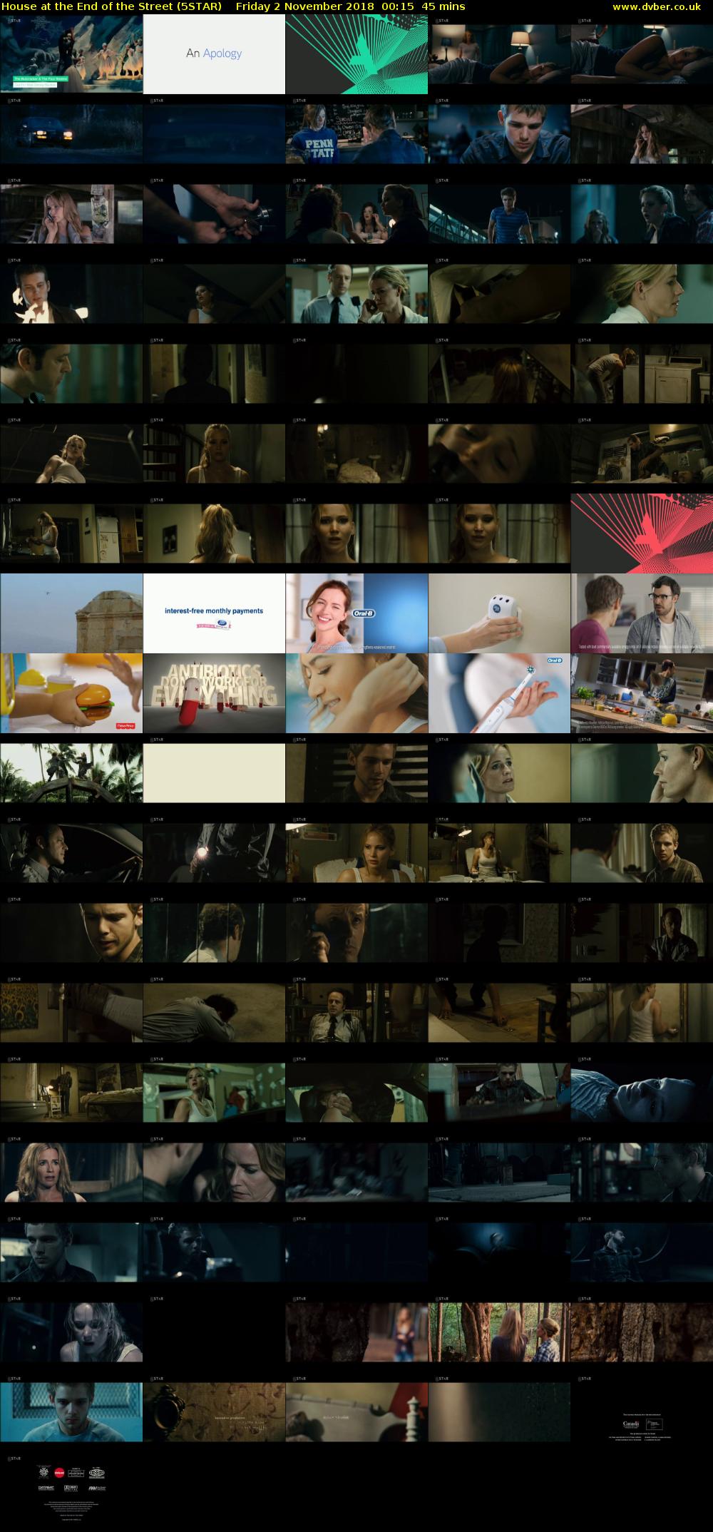 House at the End of the Street (5STAR) Friday 2 November 2018 00:15 - 01:00