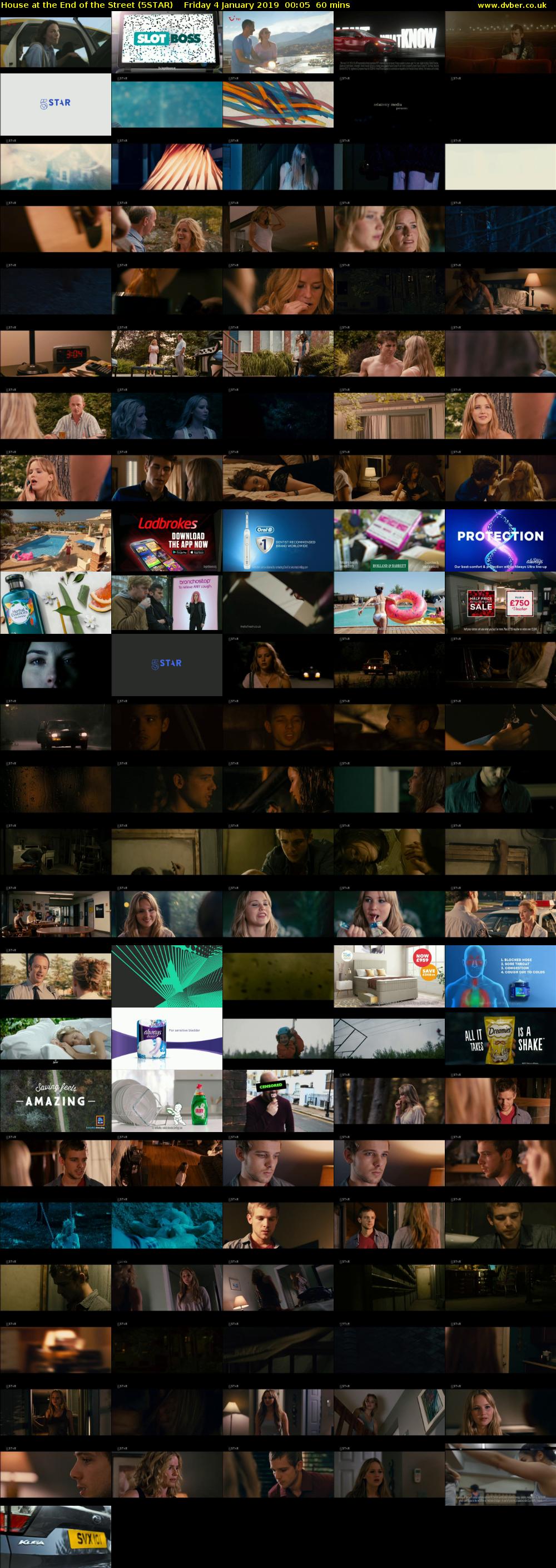 House at the End of the Street (5STAR) Friday 4 January 2019 00:05 - 01:05