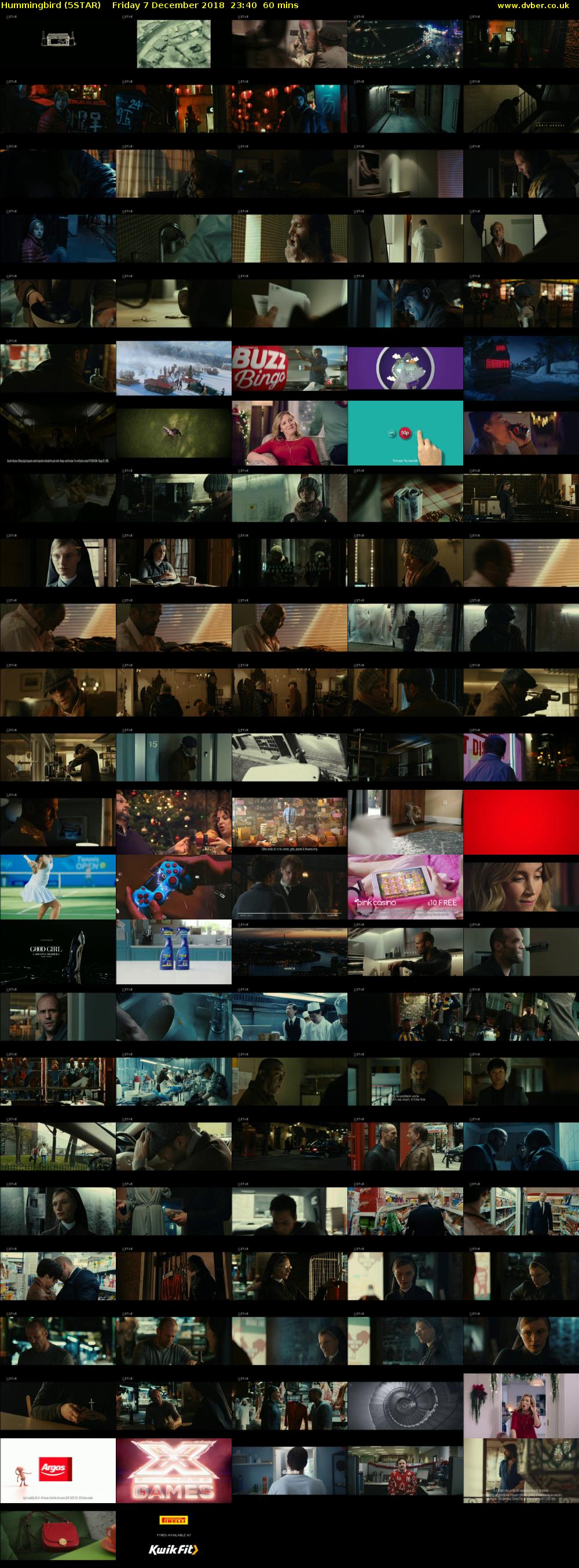 Hummingbird (5STAR) Friday 7 December 2018 23:40 - 00:40