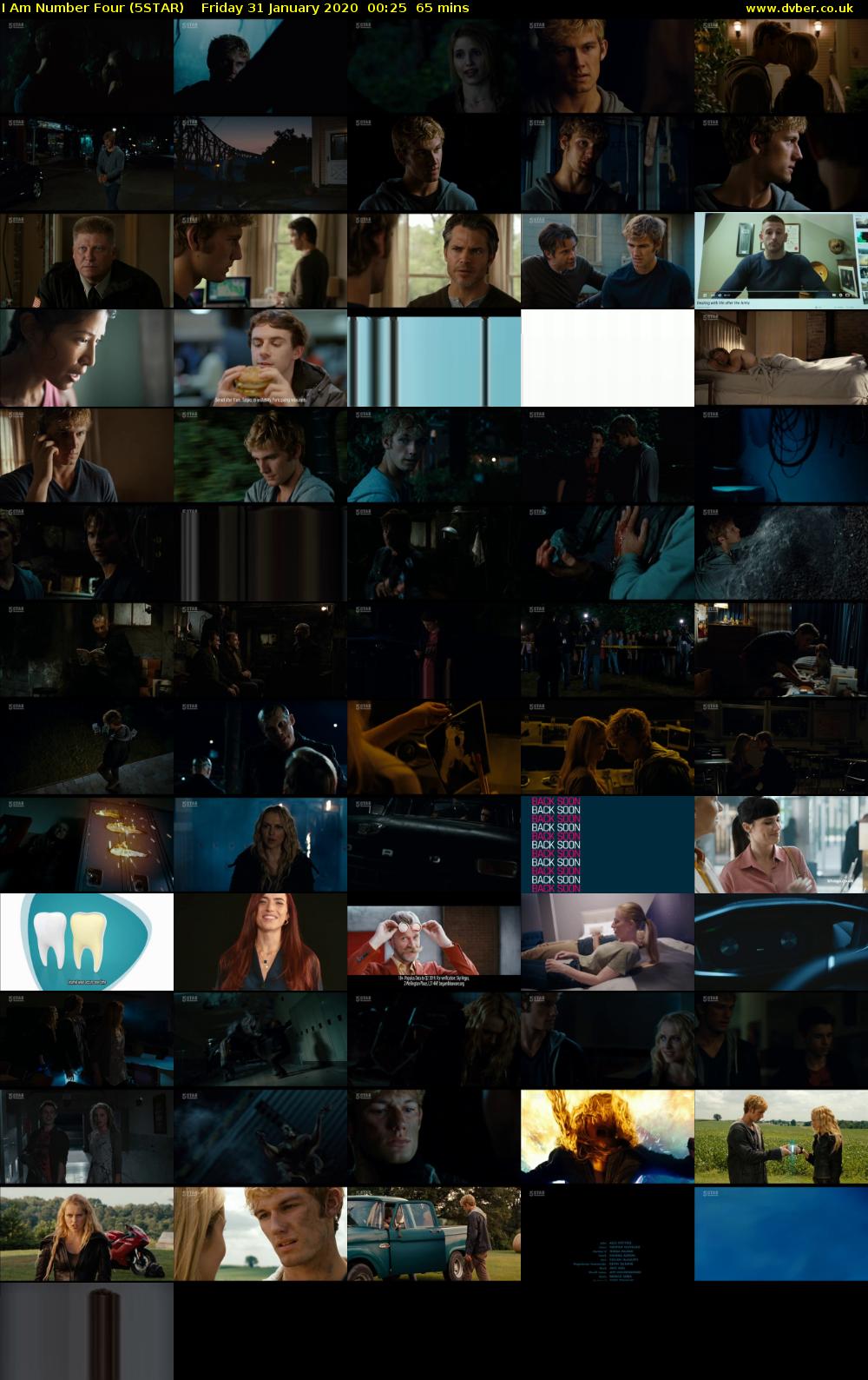 I Am Number Four (5STAR) Friday 31 January 2020 00:25 - 01:30