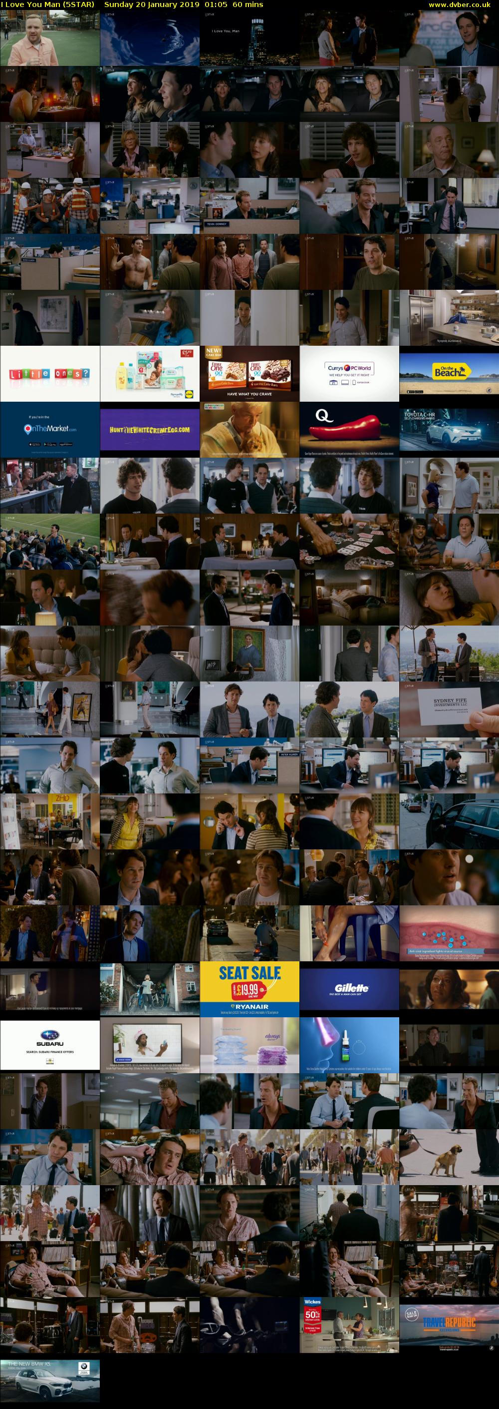 I Love You Man (5STAR) Sunday 20 January 2019 01:05 - 02:05