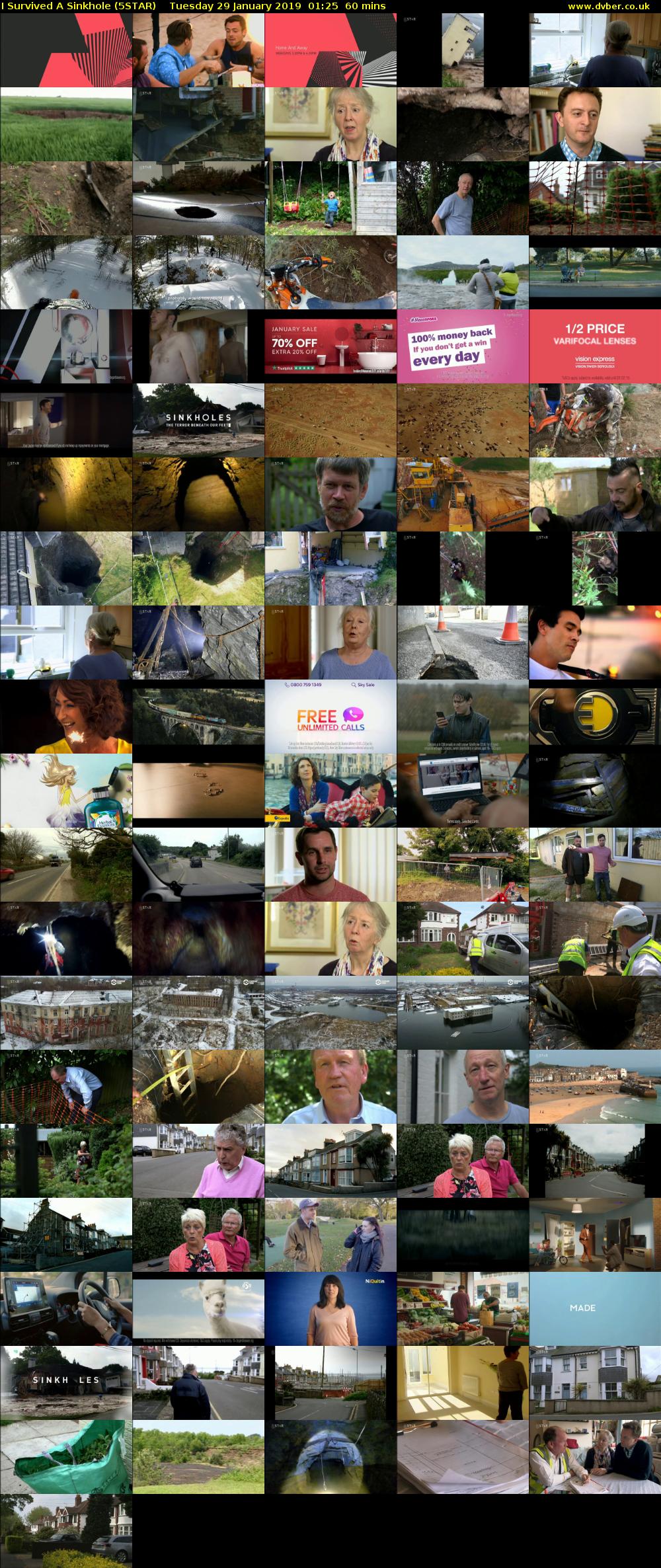 I Survived A Sinkhole (5STAR) Tuesday 29 January 2019 01:25 - 02:25