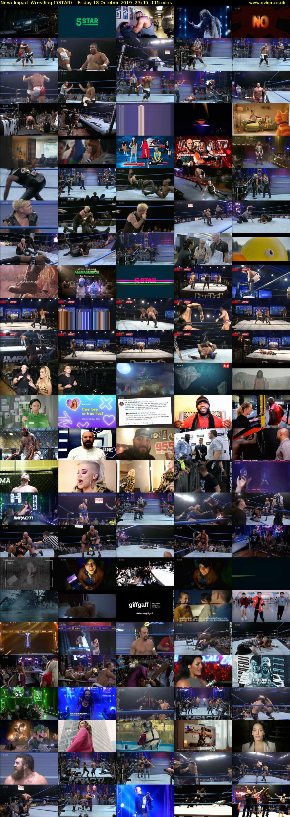 Impact Wrestling (5STAR) Friday 18 October 2019 23:45 - 01:40