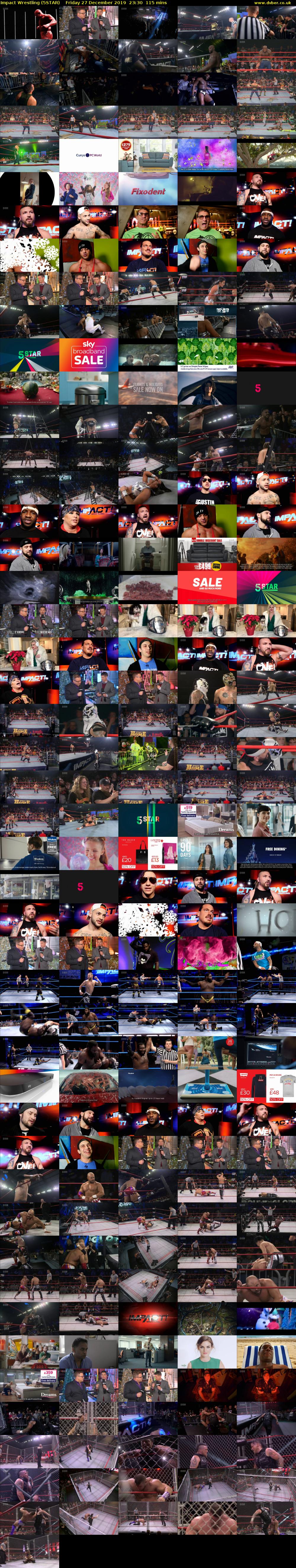 Impact Wrestling (5STAR) Friday 27 December 2019 23:30 - 01:25