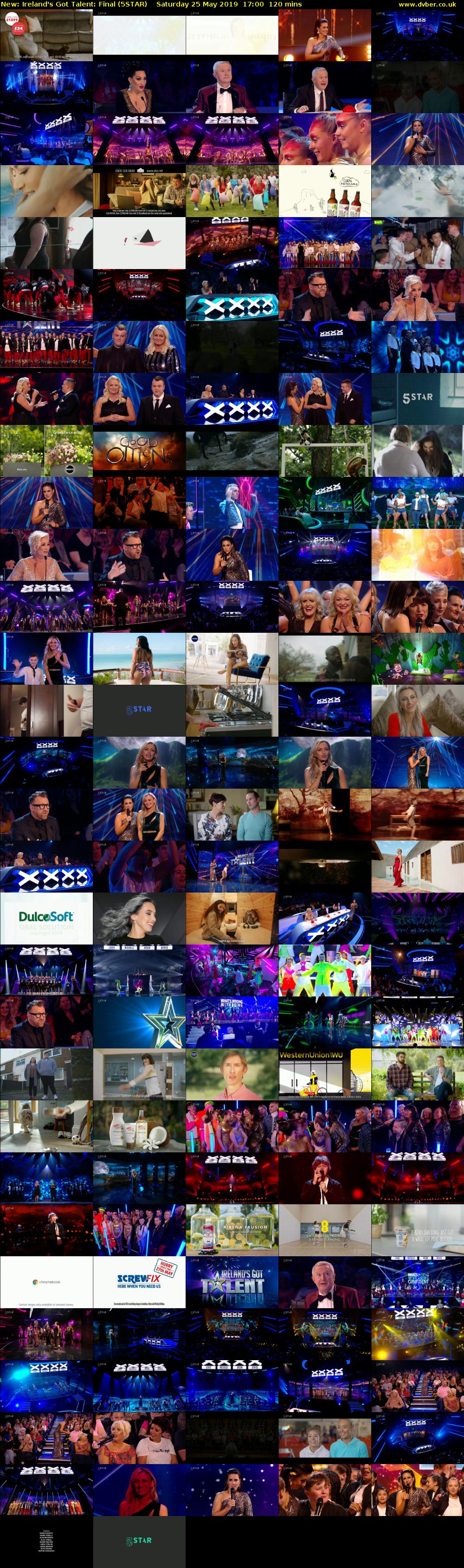 Ireland's Got Talent: Final (5STAR) Saturday 25 May 2019 17:00 - 19:00