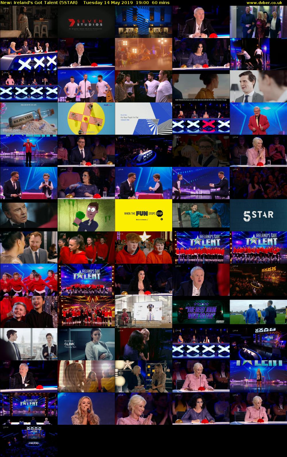 Ireland's Got Talent (5STAR) Tuesday 14 May 2019 19:00 - 20:00