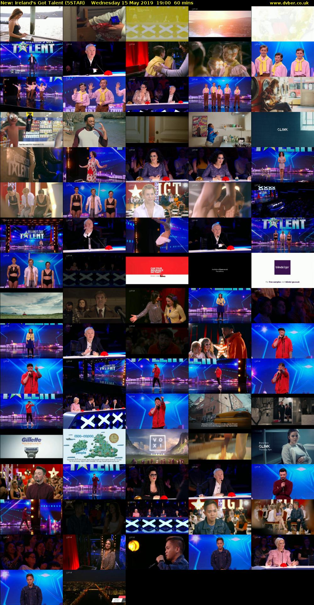 Ireland's Got Talent (5STAR) Wednesday 15 May 2019 19:00 - 20:00