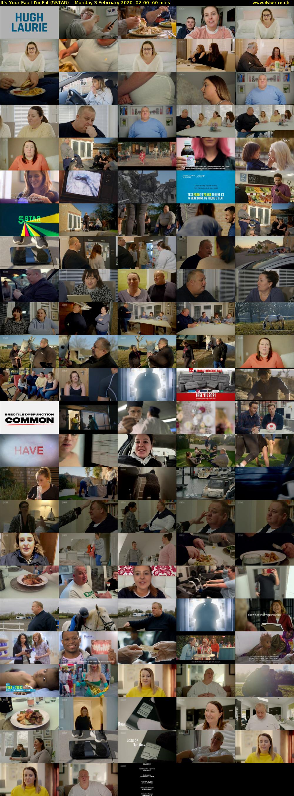 It's Your Fault I'm Fat (5STAR) Monday 3 February 2020 02:00 - 03:00
