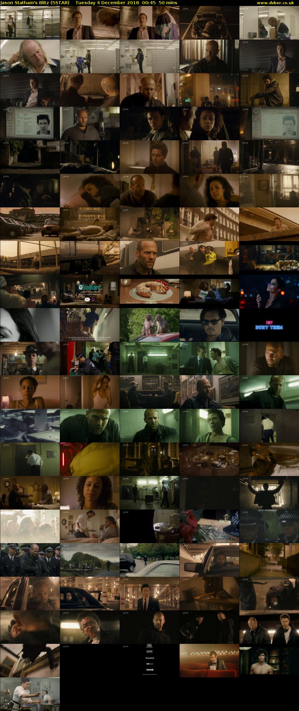 Jason Statham's Blitz (5STAR) Tuesday 4 December 2018 00:45 - 01:35