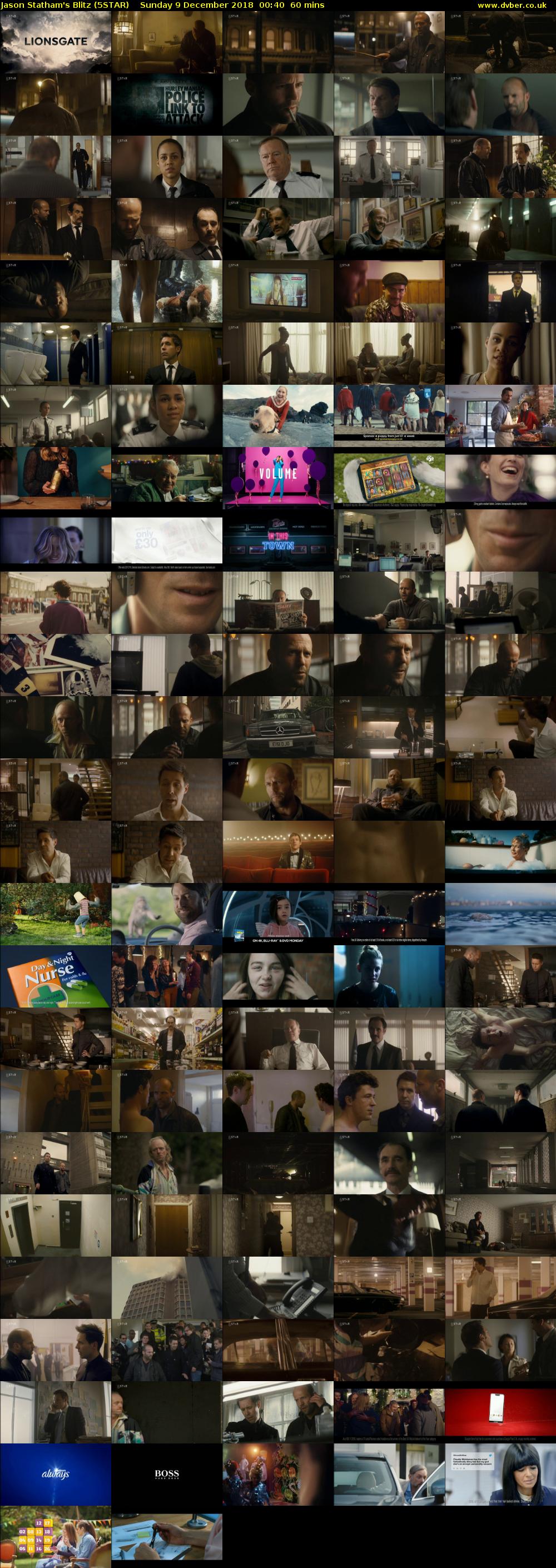 Jason Statham's Blitz (5STAR) Sunday 9 December 2018 00:40 - 01:40