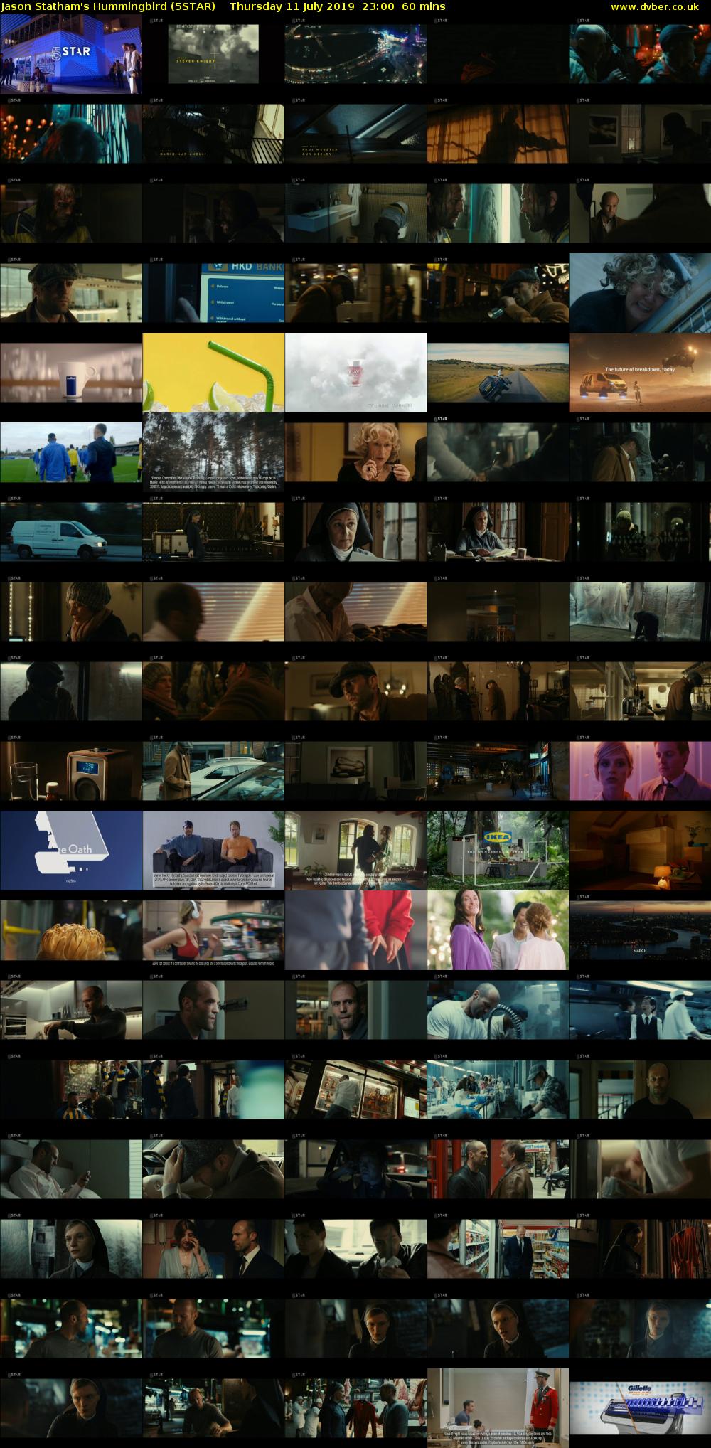 Jason Statham's Hummingbird (5STAR) Thursday 11 July 2019 23:00 - 00:00