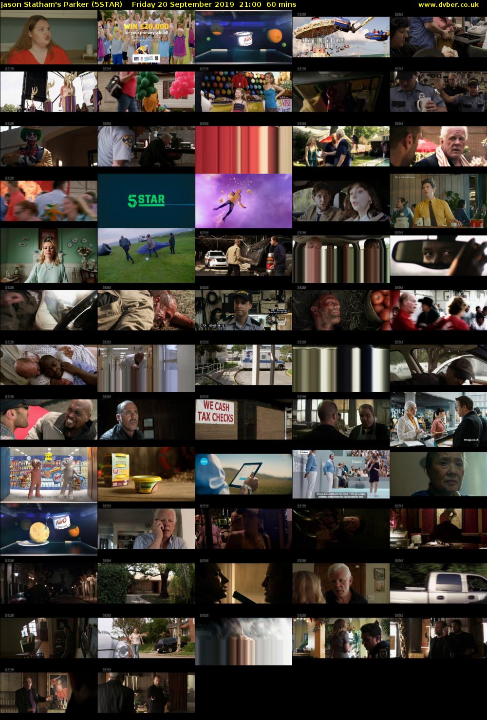 Jason Statham's Parker (5STAR) Friday 20 September 2019 21:00 - 22:00