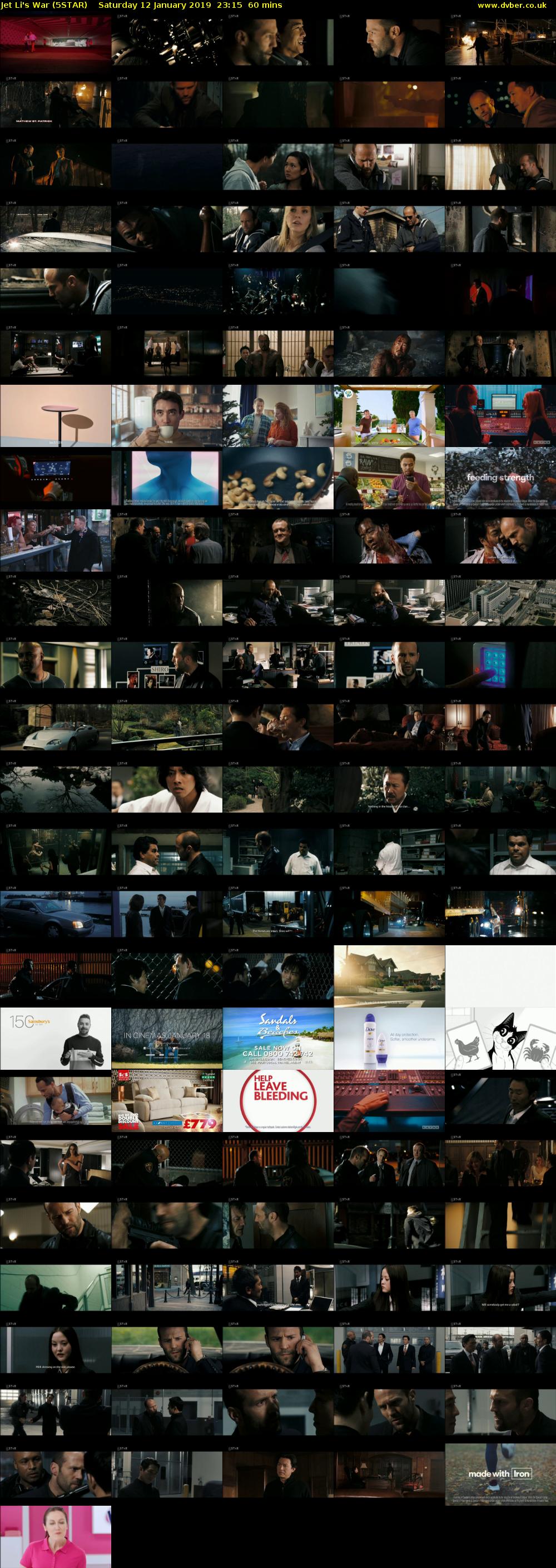 Jet Li's War (5STAR) Saturday 12 January 2019 23:15 - 00:15