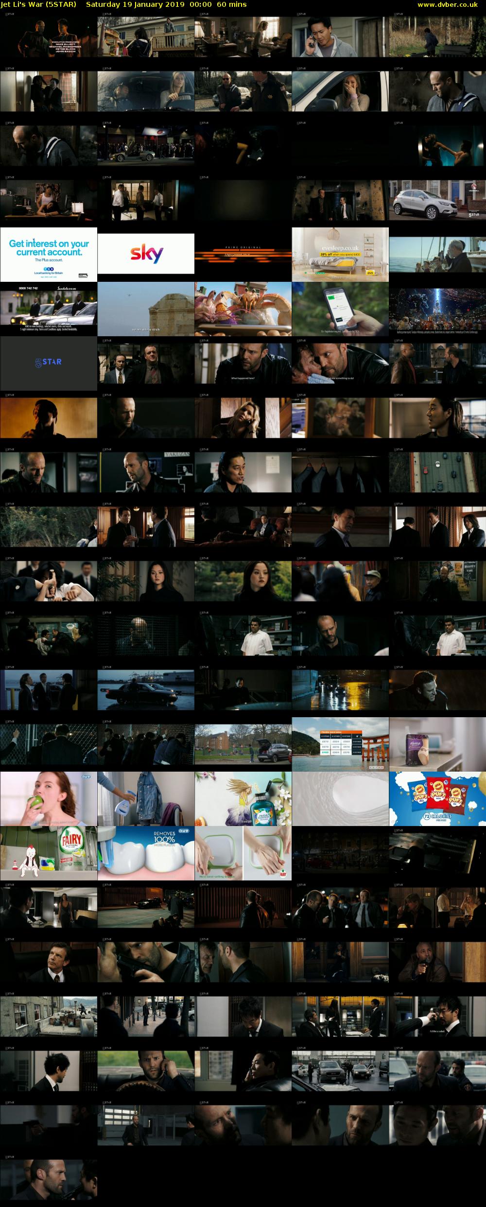 Jet Li's War (5STAR) Saturday 19 January 2019 00:00 - 01:00