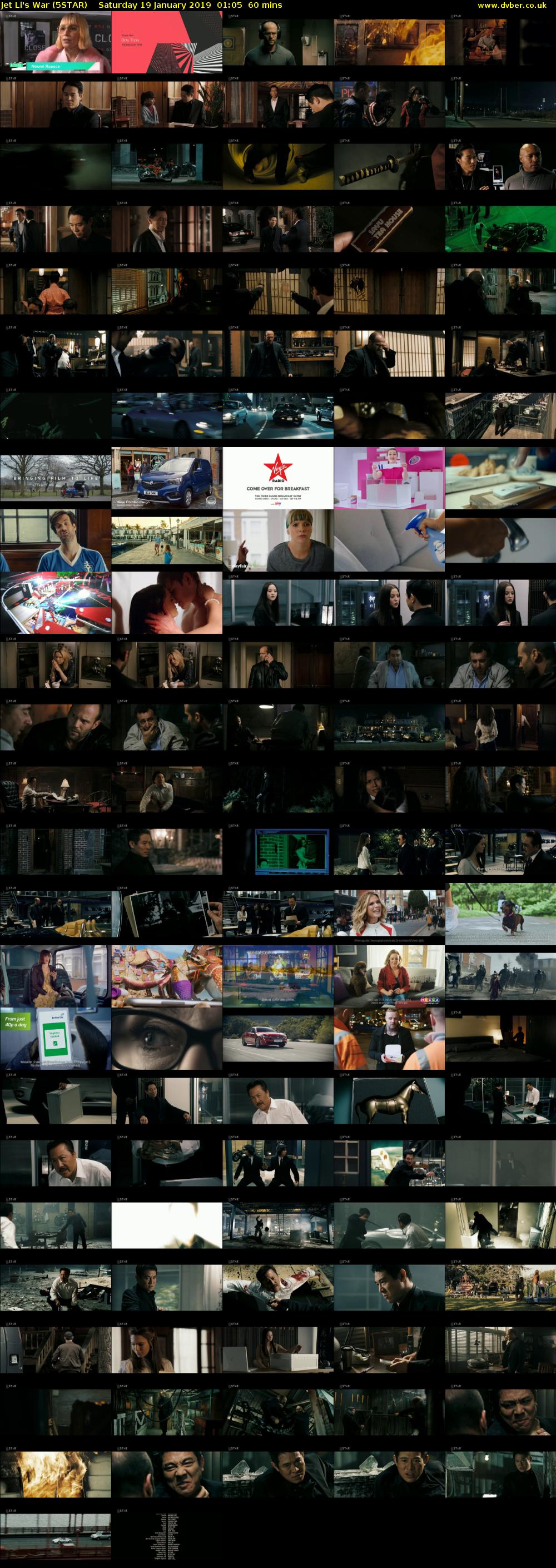 Jet Li's War (5STAR) Saturday 19 January 2019 01:05 - 02:05