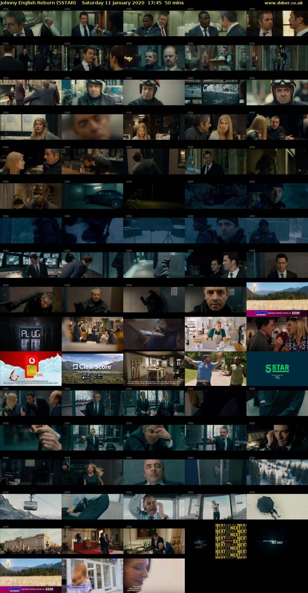 Johnny English Reborn (5STAR) Saturday 11 January 2020 17:45 - 18:35