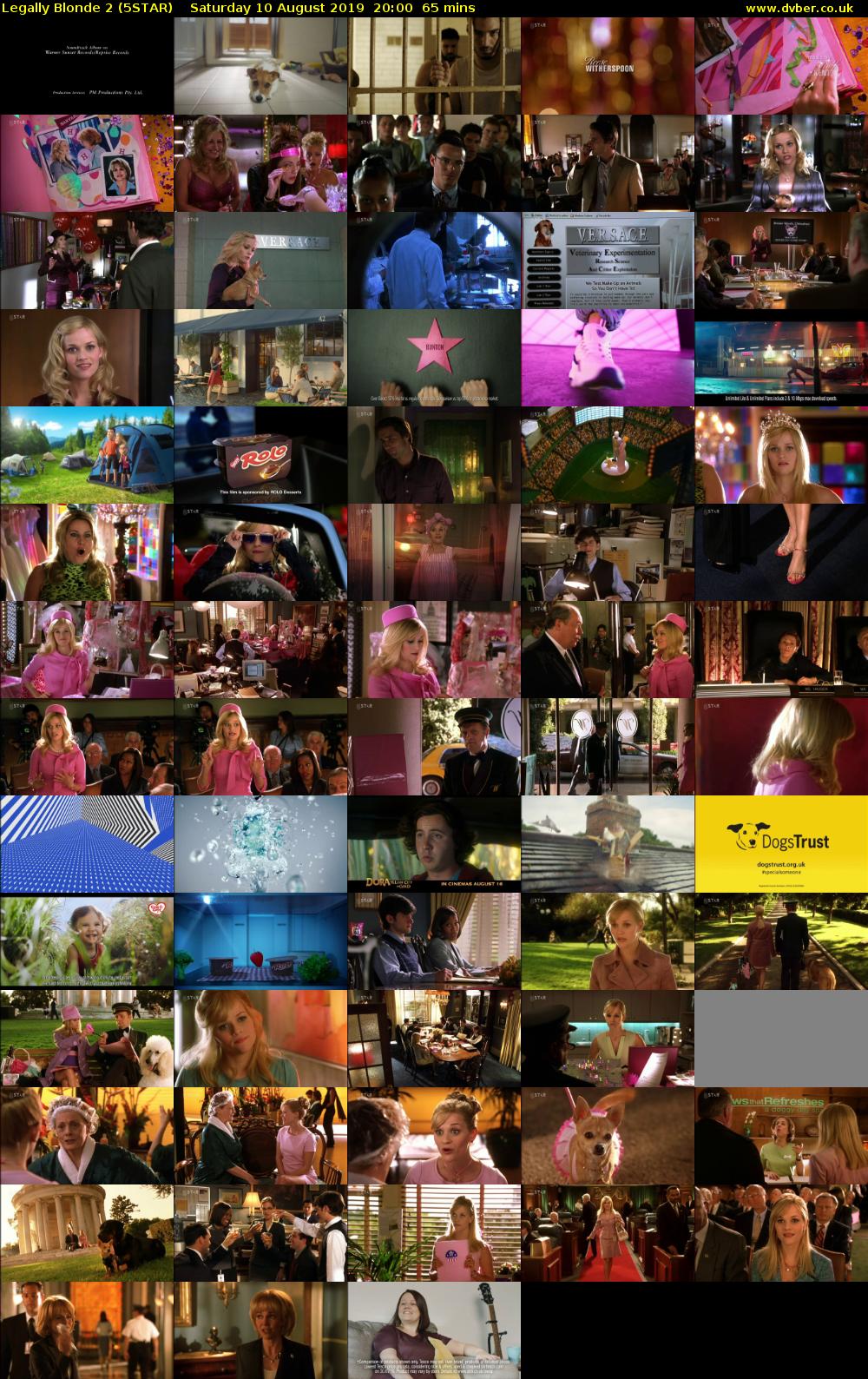 Legally Blonde 2 (5STAR) Saturday 10 August 2019 20:00 - 21:05