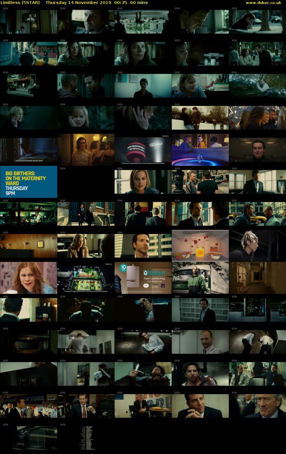 Limitless (5STAR) Thursday 14 November 2019 00:35 - 01:35