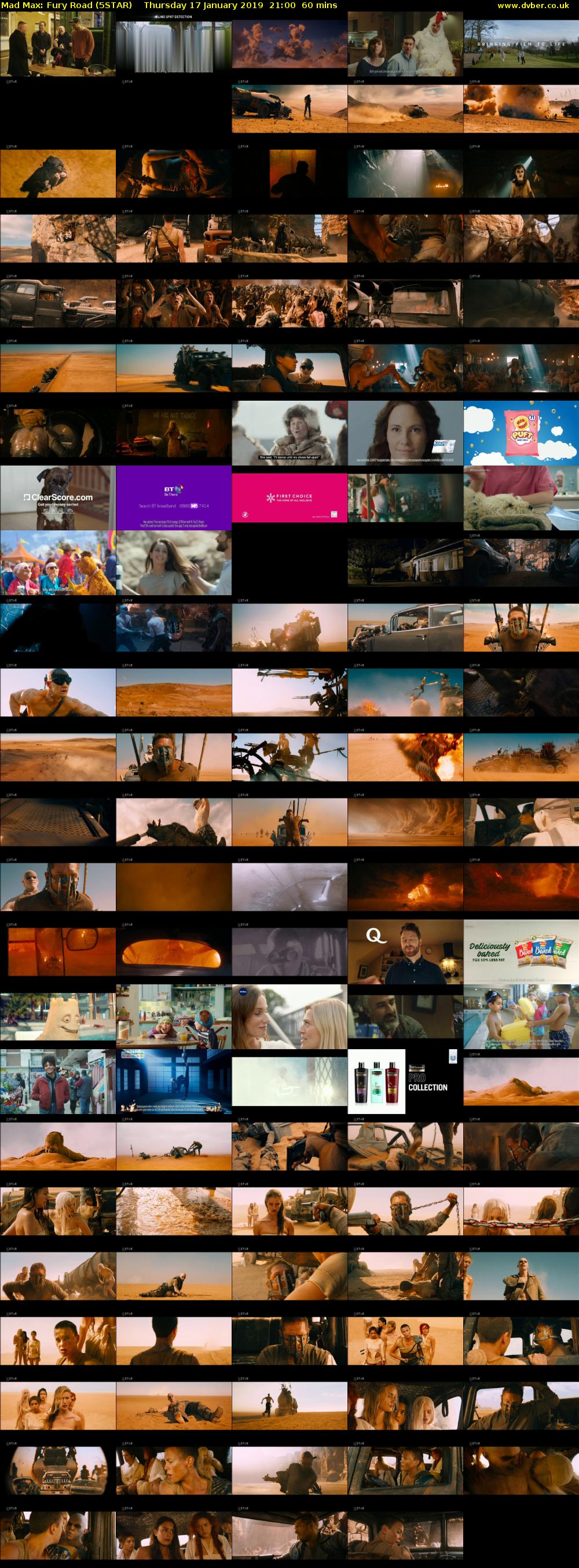 Mad Max: Fury Road (5STAR) Thursday 17 January 2019 21:00 - 22:00