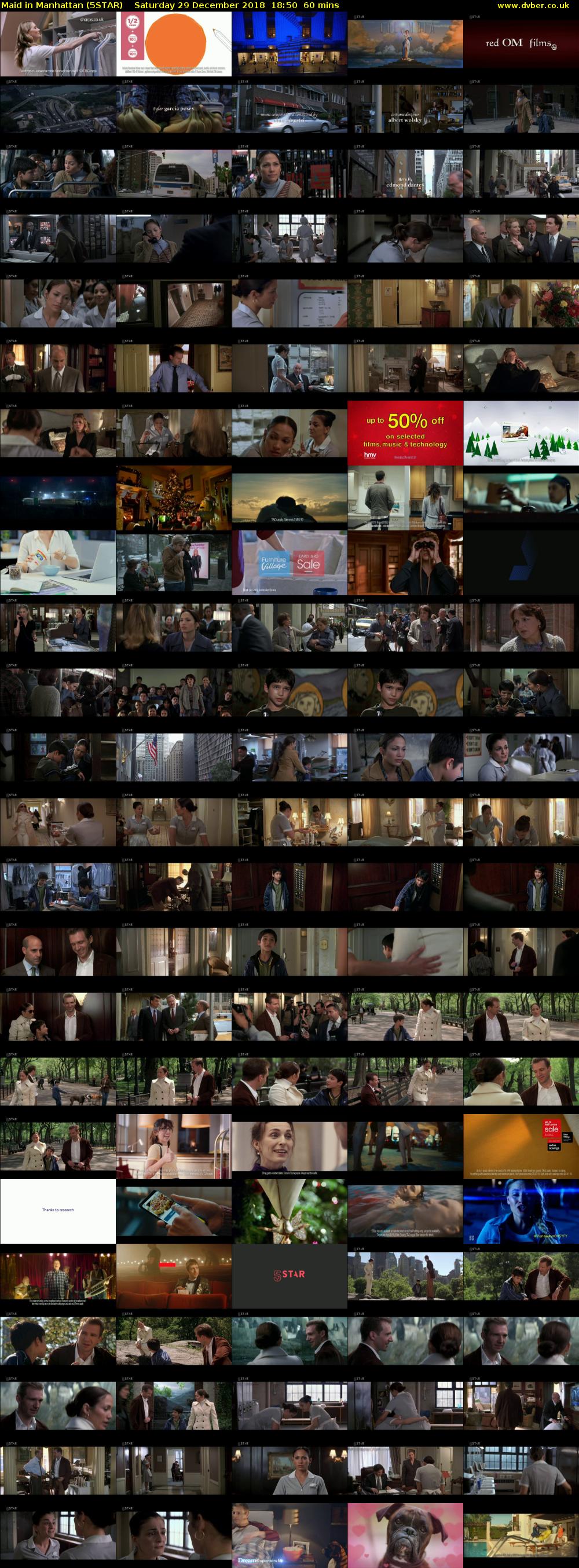 Maid in Manhattan (5STAR) Saturday 29 December 2018 18:50 - 19:50