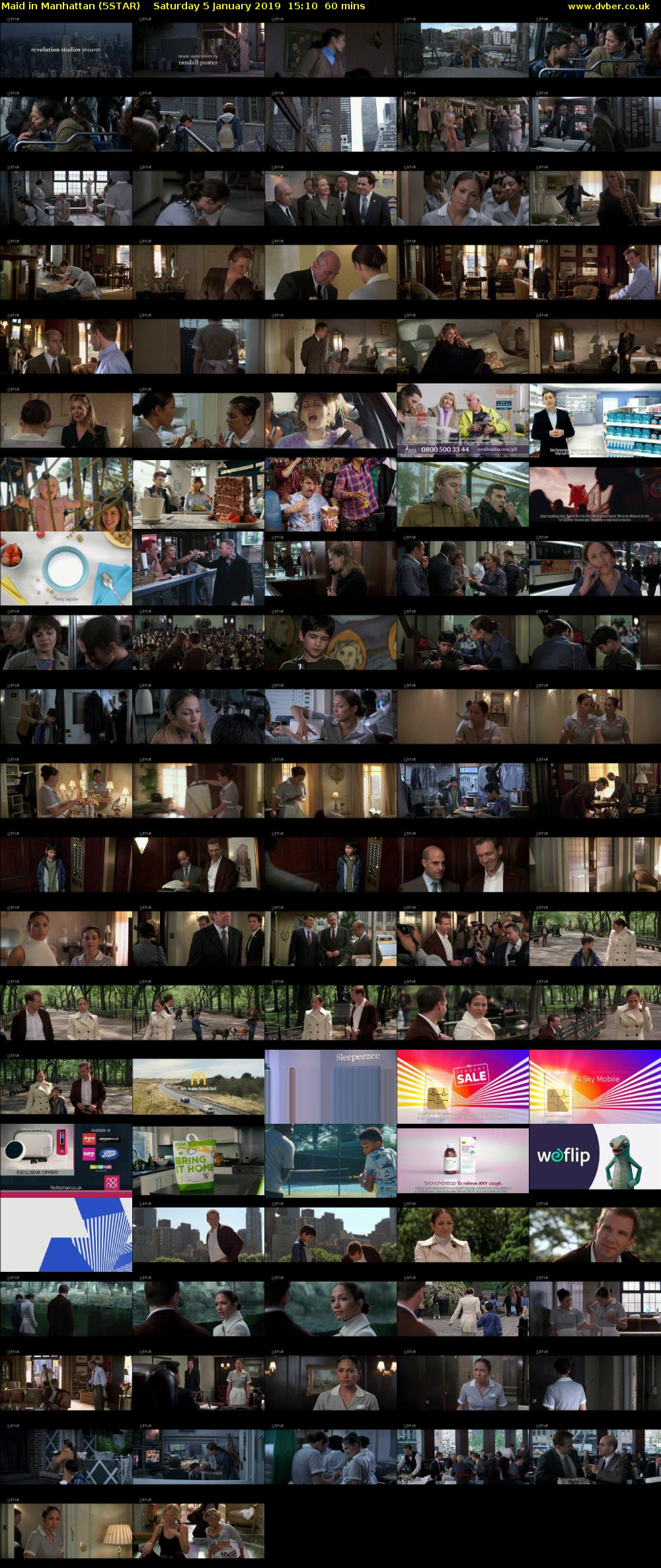 Maid in Manhattan (5STAR) Saturday 5 January 2019 15:10 - 16:10