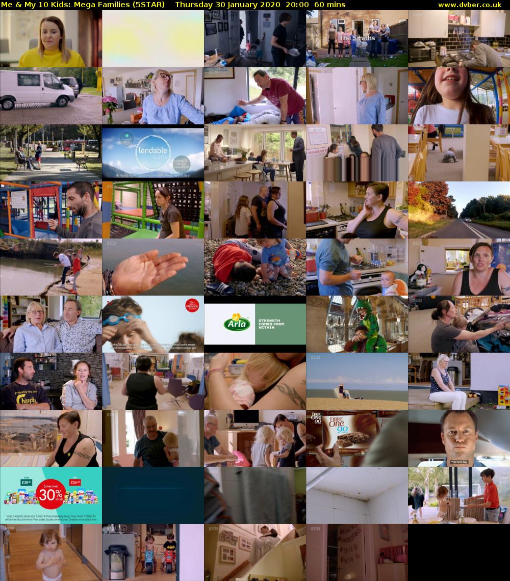 Me & My 10 Kids: Mega Families (5STAR) Thursday 30 January 2020 20:00 - 21:00
