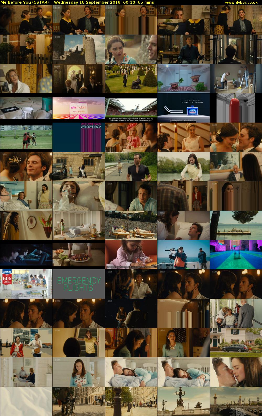 Me Before You (5STAR) Wednesday 18 September 2019 00:10 - 01:15