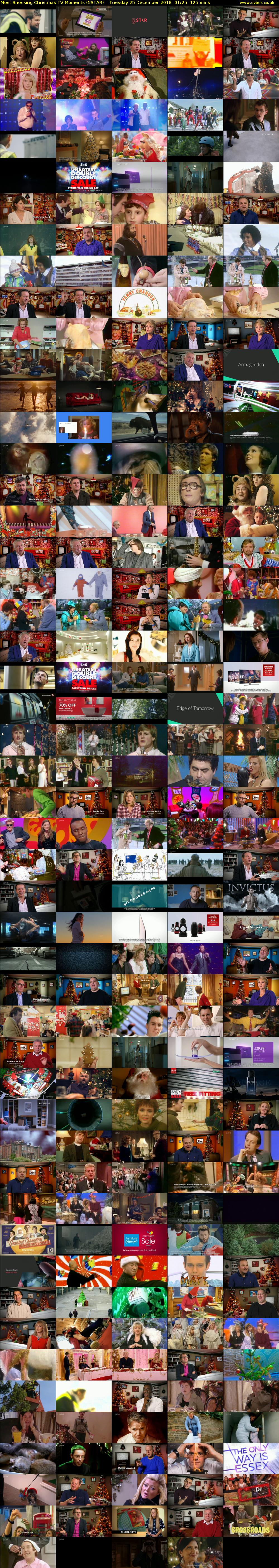 Most Shocking Christmas TV Moments (5STAR) Tuesday 25 December 2018 01:25 - 03:30